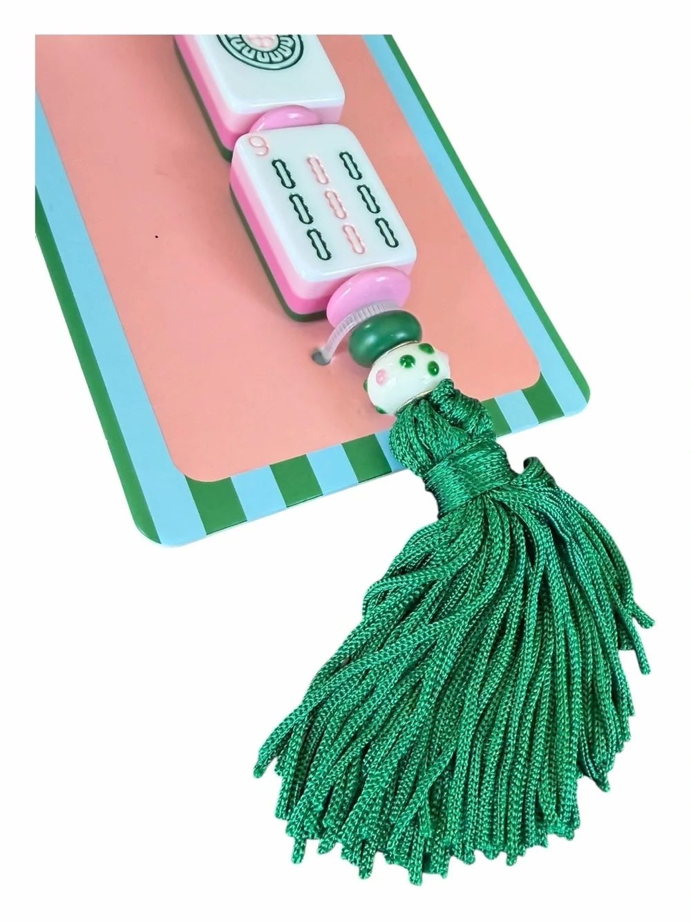 Popular Mahjong Tile Bag Charm Keychain NWT
